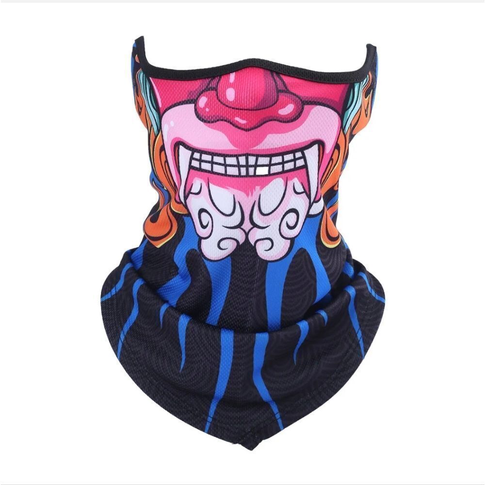Half Face Mask Motorcycle Cycling Halloween UV Protection Balaclava Neck Scarf